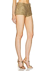 TOM FORD Tweed Short in Antique Gold, view 2, click to view large image.