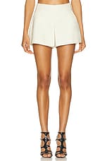 TOM FORD Twill Skort in Ecru, view 1, click to view large image.