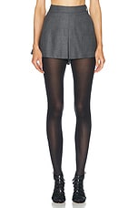 TOM FORD Cashmere Short in Dark Grey Melange, view 1, click to view large image.