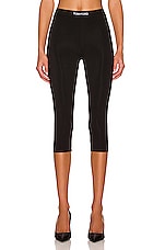 TOM FORD Signature Cropped Yoga Pant in Black, view 1, click to view large image.