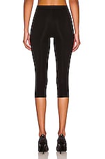 TOM FORD Signature Cropped Yoga Pant in Black, view 3, click to view large image.