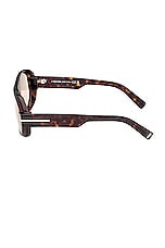 TOM FORD Blake Sunglasses in Shiny Dark Havana, view 3, click to view large image.