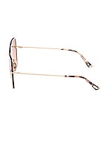 TOM FORD Nickie Sunglasses in Shiny Rose Gold & Rose Havana, view 3, click to view large image.