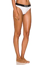 TOM FORD Thong Panty in White, view 2, click to view large image.