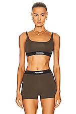 TOM FORD Bralette in Army Green, view 1, click to view large image.
