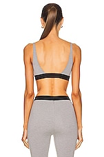 TOM FORD Signature Bralette in Grey Melange, view 3, click to view large image.