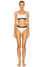 TOM FORD Signature Bralette in White, view 4, click to view large image.