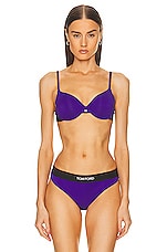 TOM FORD Padded Signature Bra in Cobalt Purple, view 1, click to view large image.