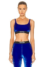 TOM FORD Signature Bralette in Yves Blue, view 1, click to view large image.