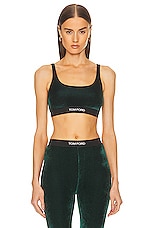 TOM FORD Signature Bralette in Racing Green, view 1, click to view large image.