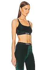 TOM FORD Signature Bralette in Racing Green, view 2, click to view large image.
