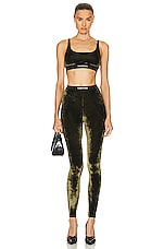 TOM FORD Velvet Signature Bralette in Army Green, view 4, click to view large image.