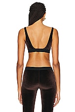 TOM FORD Signature Bralette in Chocolate Brown, view 3, click to view large image.