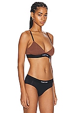 TOM FORD Modal Signature Bra in Cocoa Brown, view 2, click to view large image.