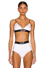 TOM FORD Signature Bra in White, view 1, click to view large image.
