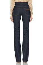 TOM FORD Flare Leg in Indigo, view 3, click to view large image.