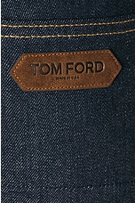TOM FORD Flare Leg in Indigo, view 5, click to view large image.