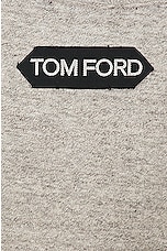 TOM FORD Sleeveless Sweatshirt in Grey & Black, view 5, click to view large image.