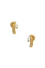 TOM FORD Cosmo Earrings in Vintage Gold, view 3, click to view large image.