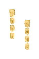 TOM FORD Brass Earrings in Vintage Gold, view 1, click to view large image.