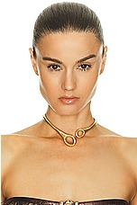 TOM FORD Torque Necklace in Vintage Gold, view 2, click to view large image.
