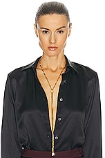 TOM FORD Lariat Necklace in Vintage Gold, view 2, click to view large image.