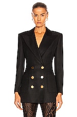 TOM FORD Double Breasted Blazer in Black, view 2, click to view large image.