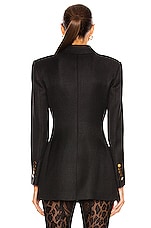 TOM FORD Double Breasted Blazer in Black, view 4, click to view large image.