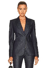 ジャケット TOM FORD Tom Ford Tailored Jacket TOM FORD Denim Zipped Blazer in Indigo | FWRD