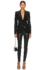 TOM FORD Sequins Evening Jacket in Black, view 4, click to view large image.