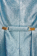 TOM FORD Iridescent Sable Men's Tailored Jacket in Aqua, view 5, click to view large image.