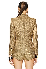 TOM FORD Tweed Single Breasted Jacket in Antique Gold, view 3, click to view large image.