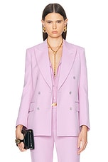 TOM FORD Double Breasted Jacket in Crocus Petal, view 1, click to view large image.