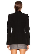 TOM FORD Single Breasted Tuxedo Blazer in Black, view 4, click to view large image.