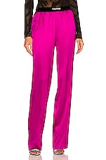 TOM FORD Satin Pant in Hot Pink, view 1, click to view large image.