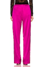 TOM FORD Satin Pant in Hot Pink, view 3, click to view large image.
