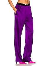 TOM FORD Satin Pant in Amethyst, view 2, click to view large image.