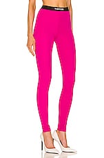 TOM FORD Logo Waist Legging in Fuxia, view 2, click to view large image.
