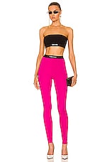 TOM FORD Logo Waist Legging in Fuxia, view 4, click to view large image.