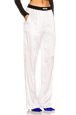 TOM FORD Satin Pant in White, view 2, click to view large image.