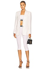 TOM FORD Signature Yoga Pant in White, view 4, click to view large image.