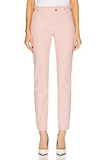 TOM FORD Compact Denim Skinny Pant in Iced Nude, view 1, click to view large image.