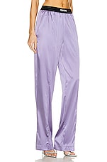 TOM FORD Satin Pant in Pale Parma Violet, view 2, click to view large image.