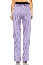 TOM FORD Satin Pant in Pale Parma Violet, view 3, click to view large image.