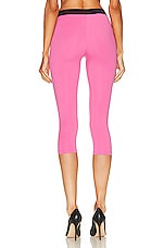 TOM FORD Signature Cropped Yoga Pant in Rose Bloom, view 3, click to view large image.