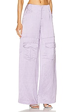 TOM FORD Cargo Pant in Light Violet, view 2, click to view large image.