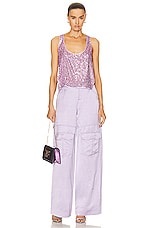 TOM FORD Cargo Pant in Light Violet, view 4, click to view large image.