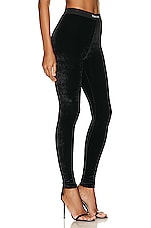 TOM FORD Velvet Signature Legging in Black, view 2, click to view large image.
