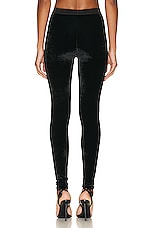 TOM FORD Velvet Signature Legging in Black, view 3, click to view large image.