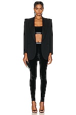 TOM FORD Velvet Signature Legging in Black, view 4, click to view large image.